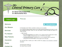 Tablet Screenshot of mycentralprimarycare.com